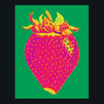 Pop Art Strawberry Print<br><div class="desc">Digital pop art</div>