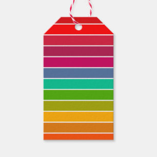 Pop Art Stripes Gift Tags