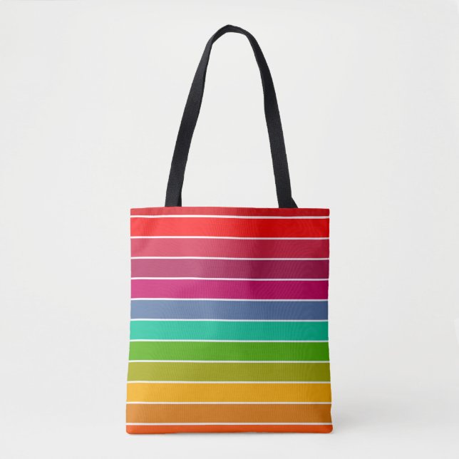Pop Art Stripes Tote Bag (Front)