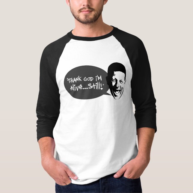 Pop Art Style Bubble Tweet - Alive Still T-Shirt (Front)