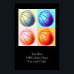 Pop Art Style Motivational Quote Basketball Poster<br><div class="desc">I Love This Game. Popular Sports - Basketball Game Ball Image.</div>
