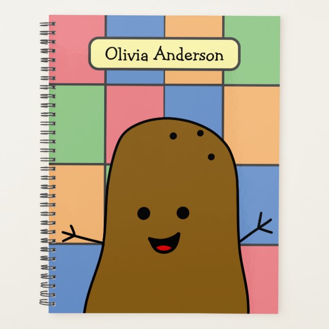 Pop Art Style Potato Custom Planner (Front)