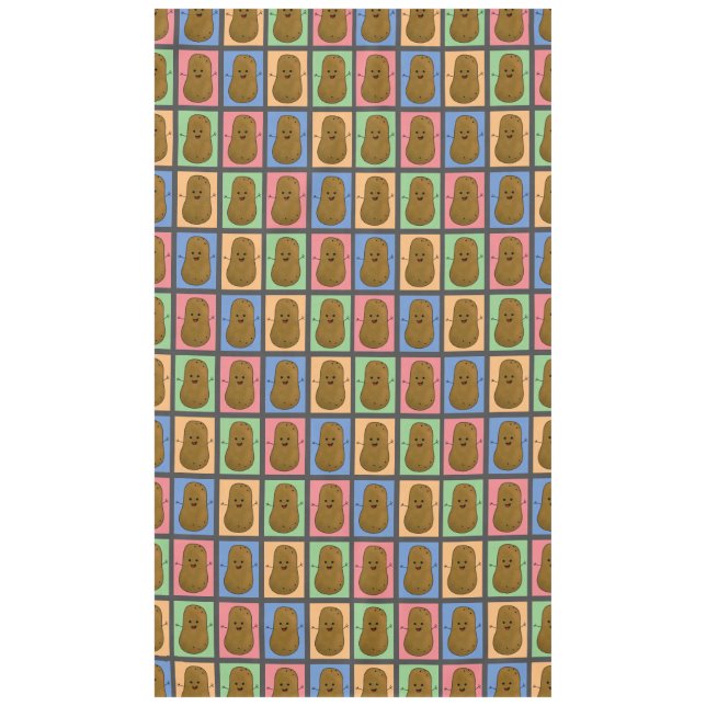 Pop Art Style Potato  Tablecloth (Front)
