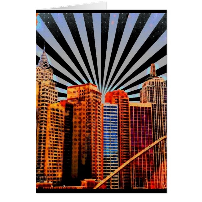 Pop Art Sunrise Skyline (Front)
