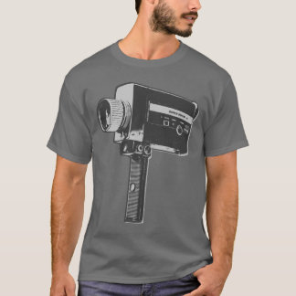 Pop Art Super 8 Movie Camera T-Shirt