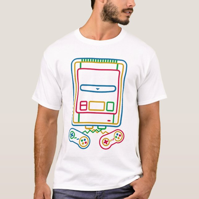 Pop Art Super Famicom T-Shirt (Front)