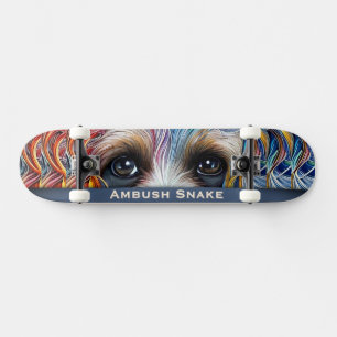 Pop Art Terrier Custom Ambush Snake Skateboard