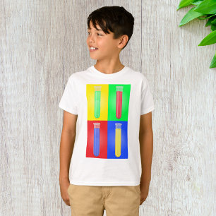 Pop Art Test Tubes Science Chemistry Laboratory T-Shirt