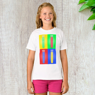 Pop Art Test Tubes Science Chemistry Laboratory T-Shirt