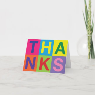 Pop Art Thank You Card