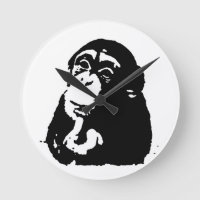 Pop Art Thinking Chimpanzee