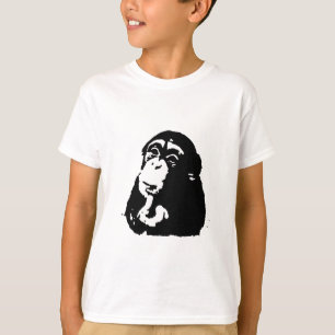 Pop Art Thinking Chimpanzee T-Shirt