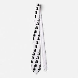 Pop Art Thinking Chimpanzee Tie