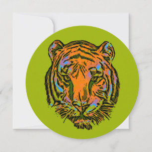 Pop Art TIGER HEAD + your backgr. & ideas