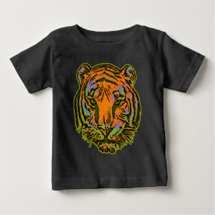 Pop Art TIGER HEAD + your backgr. & ideas Baby T-Shirt