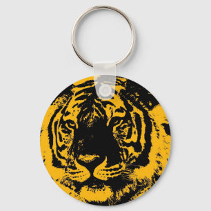 Pop Art Tiger Key Ring
