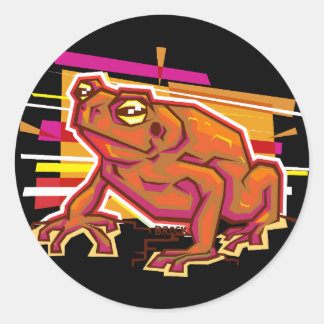 Pop Art Toad Classic Round Sticker