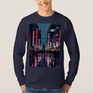 Pop Art Tokyo – Neon Cityscape with Bold Urban Vib T-Shirt