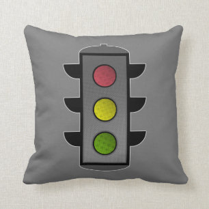 Pop Art Traffic Light Cushion