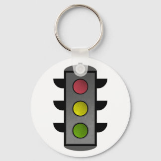 Pop Art Traffic Light Key Ring