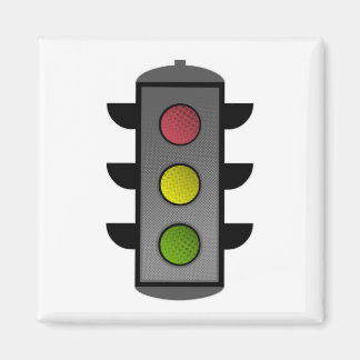 Pop Art Traffic Light Magnet