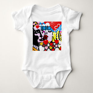 Pop Art Valentine Baby Bodysuit