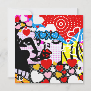 Pop Art Valentine Holiday Card