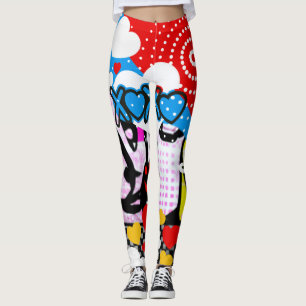 Pop Art Valentine Leggings