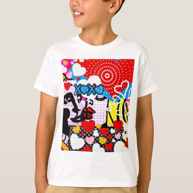 Pop Art Valentine T-Shirt (Front)