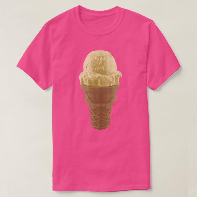 Pop Art Vanilla Ice Cream Cone T-Shirt (Design Front)