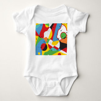 Pop Art, Vibrant Minimalism. Baby Bodysuit