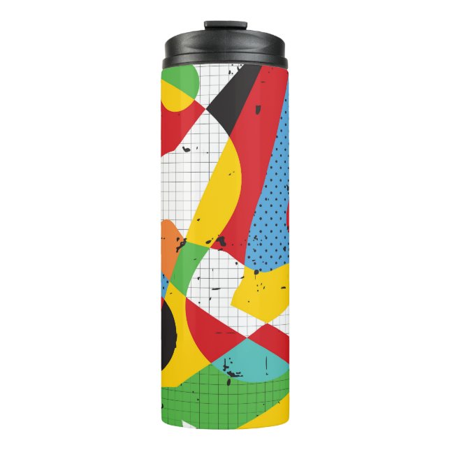 Pop Art, Vibrant Minimalism. Thermal Tumbler (Front)