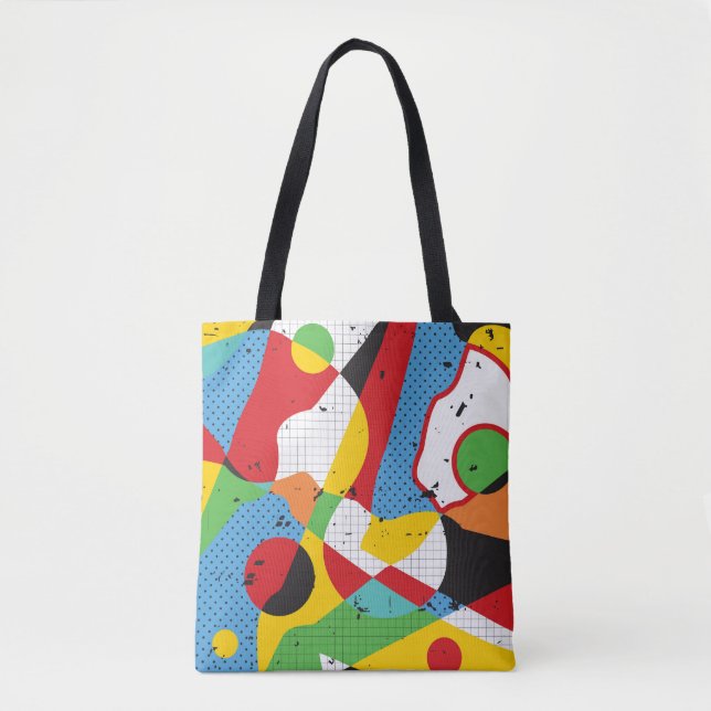 Pop Art, Vibrant Minimalism. Tote Bag (Front)