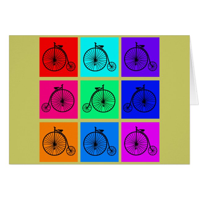 Pop Art Vintage Two Wheeler Bike Apparel (Front Horizontal)