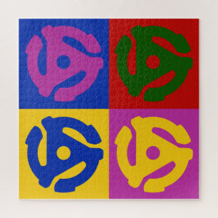 Pop Art Vinyl Record 45 RPM Audiophile Jigsaw Puzzle