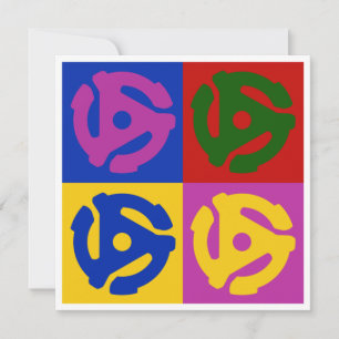 Pop Art Vinyl Record 45 RPM Insert