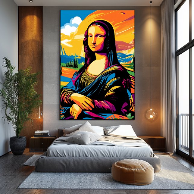 Pop Art Vision of The Mona Lisa Canvas Print (Creator Uploaded)