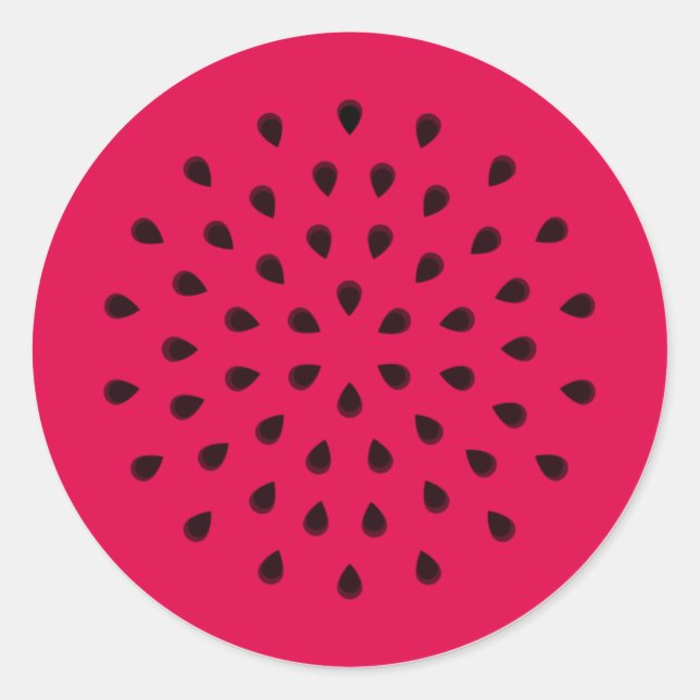Pop art Watermelon Classic Round Sticker (Front)
