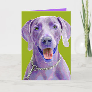 Pop Art Weimaraner Card