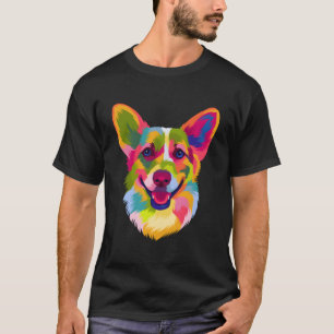 Pop Art Welsh Corgi Pet Lover Gift Men Women Kids T-Shirt