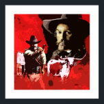 Pop Art Western Retro Poster<br><div class="desc">This Poster is made from a mixed media reworking of an original book illustration by Michael Thomas www.mictomart.com</div>