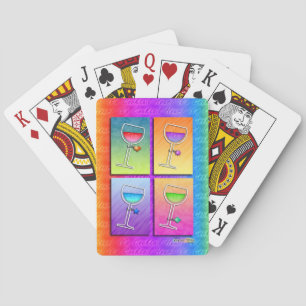 Pop Art WINE PLAYING CARDS