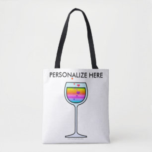 POP ART WINE TOTE BAG