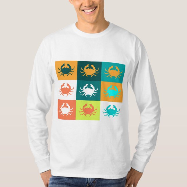 Pop Art with Crabs 6 T-Shirt (Front)