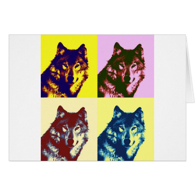Pop Art Wolf (Front Horizontal)