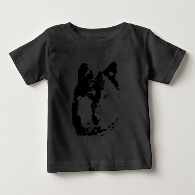 Pop Art Wolf Baby T-Shirt (Front)