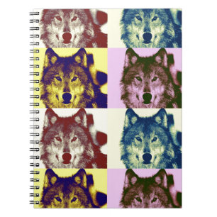 Pop Art Wolf Notebook