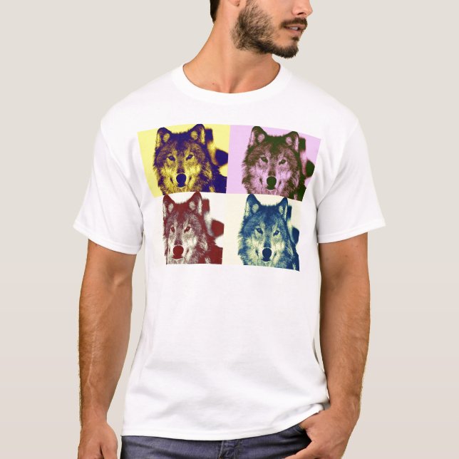 Pop Art Wolf T-Shirt (Front)