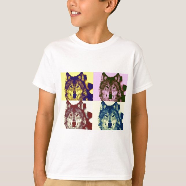 Pop Art Wolf T-Shirt (Front)