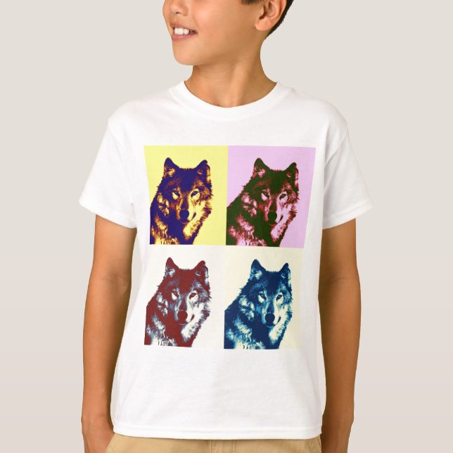 Pop Art Wolf T-Shirt (Front)